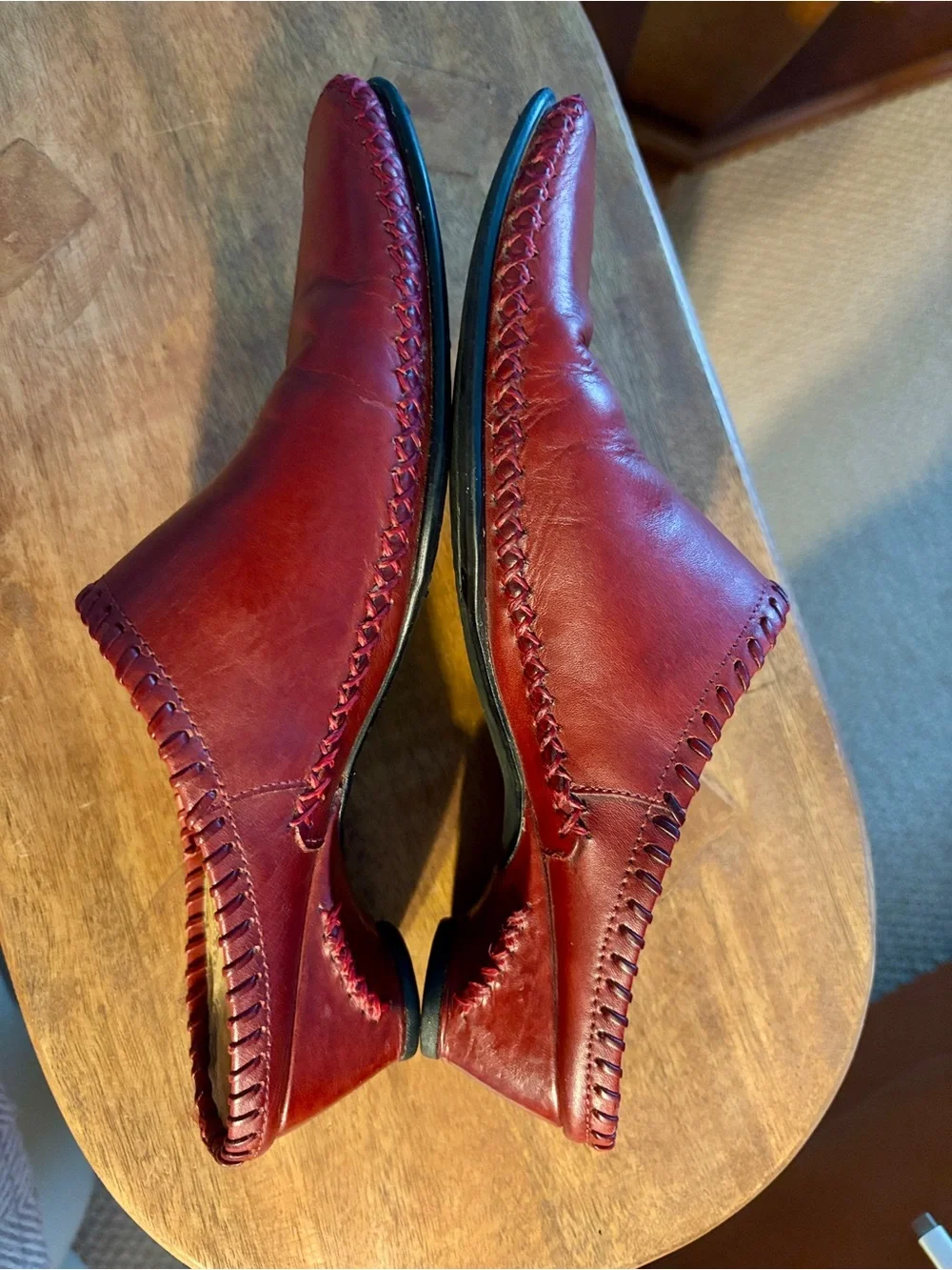 Women’s Pikolinos dark red slip-on mules size EU 37